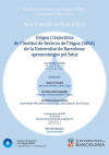 Acte Científic de Nadal de l'IdRA 2022: Origen i trajectòria de l’Institut de Recerca de l’Aigua (IdRA) de la Universitat de Barcelona: aprenentatges pel futur