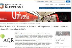 El AQR-Lab de la UB asesora al Parlamento Europeo con un estudio sobre la dispersión salarial en la Unión