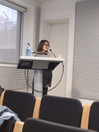 Vittoria during her presentation