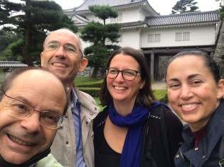 Brainlab members Iria SanMiquel and Carles Escera with Manolo Malmierca and Ana Lao-Rodríguez from University of Salamanca the MMN2022 excursion.