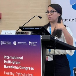 Dr. Natàlia Gorina-Careta during her flash talk.