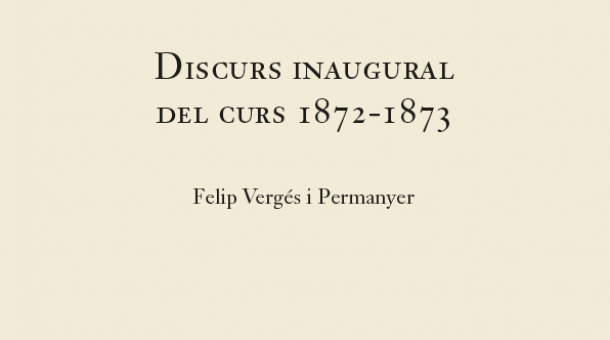 Discurs inaugural facsímil 1872-1873