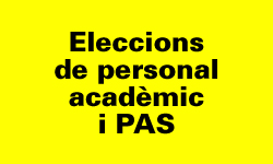 Botó eleccions personal acadèmic i PAS