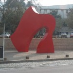 Monument to celebrate shoes - the largest output of the city until very recently. Unveilled in 2002