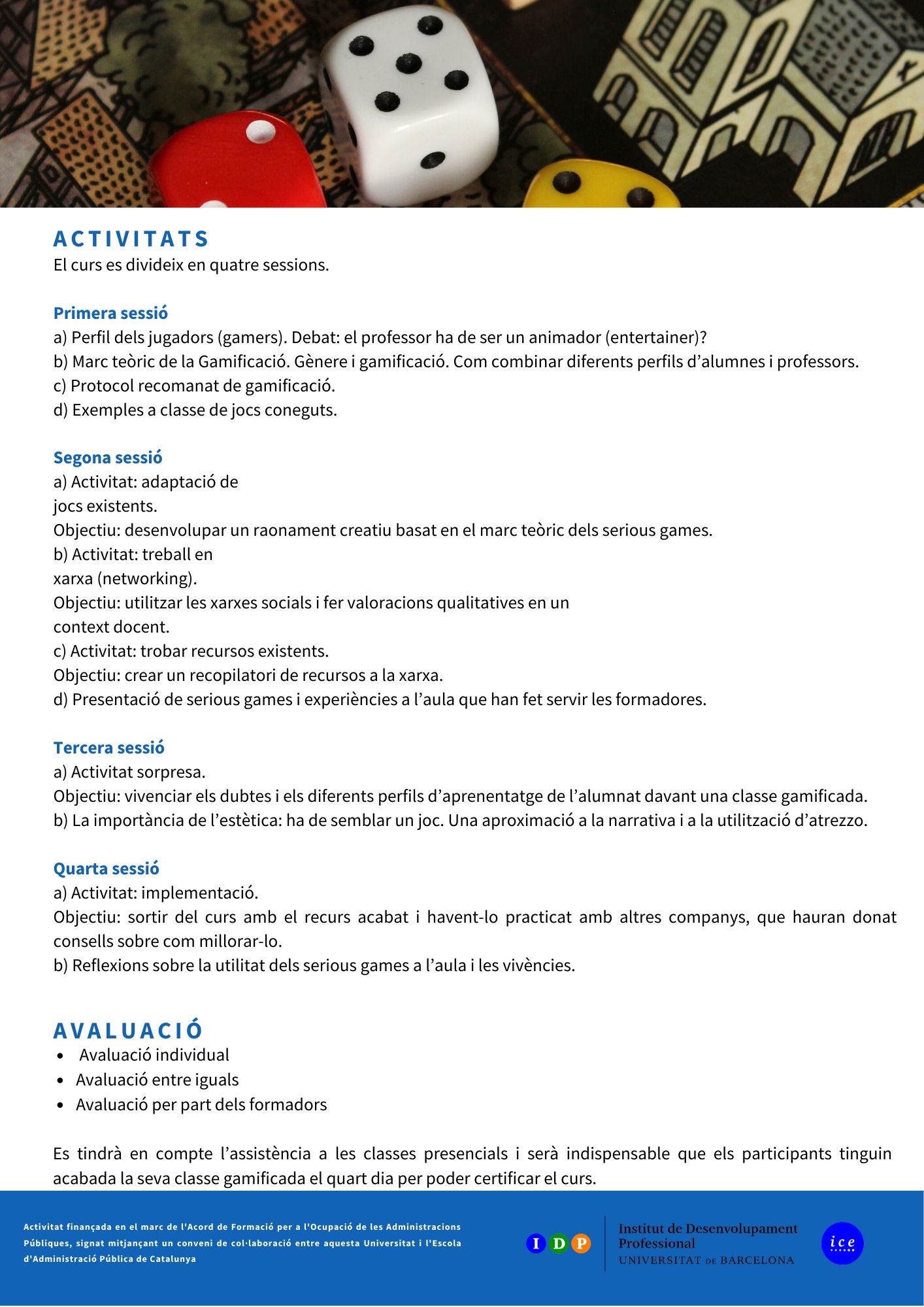 Dissenya classe gamificada