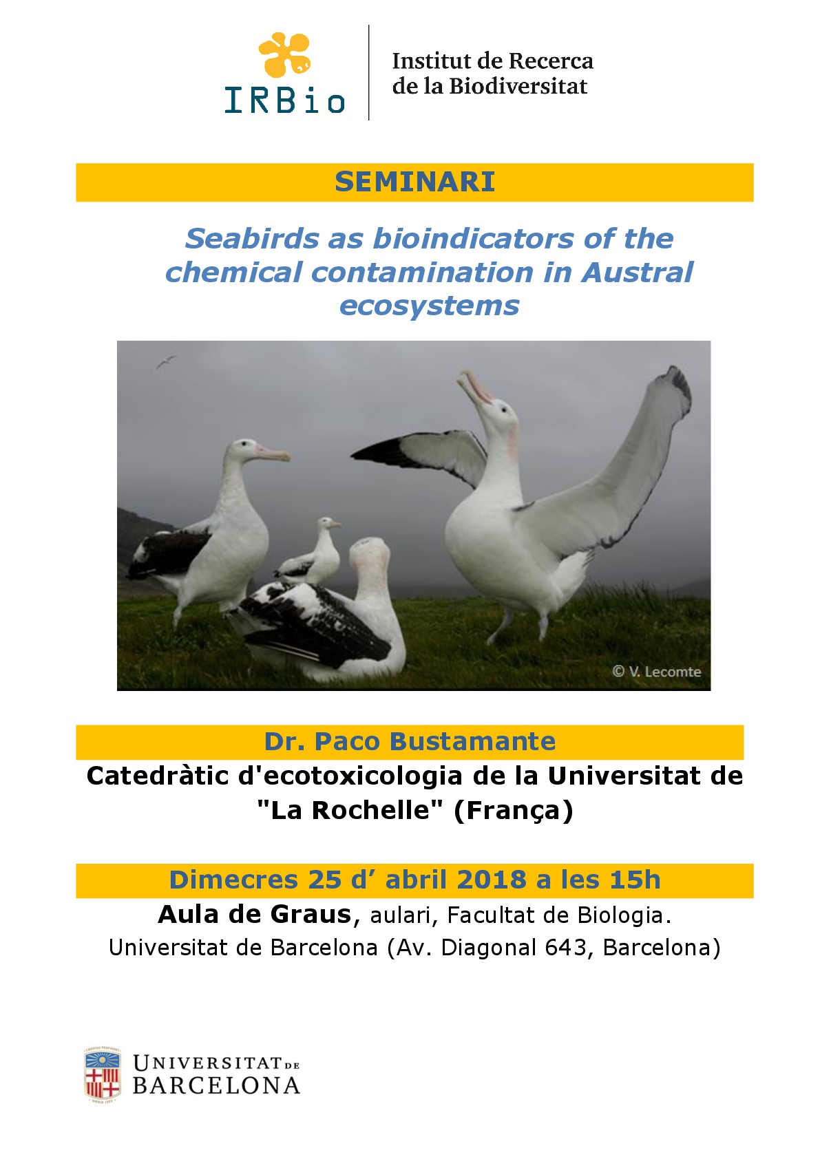Seabirds as bioindicators of the chemical contamination in Austral ecosystems