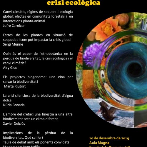 6ª Jornada IRBio: PÉRDIDA DE BIODIVERSIDAD Y CRISIS ECOLÓGICA. 