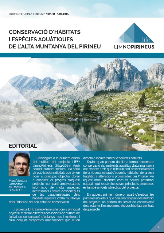 First issue of LIMNOPIRINEUS newsletter