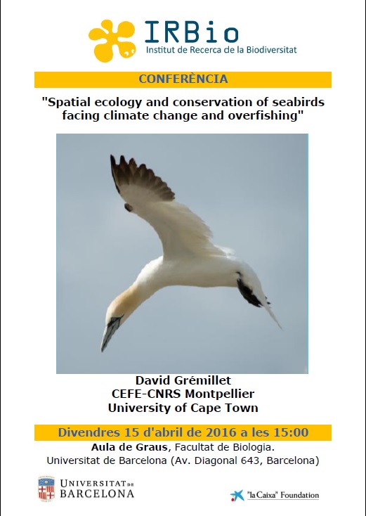 Spatial ecology and conservation of seabirds facing climate change and overfishing