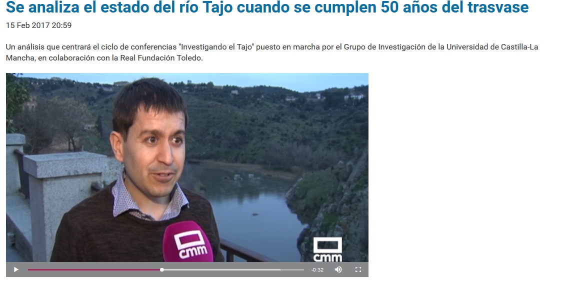 Reportatge sobre l'estat del riu Tajo amb l'Alberto Maceda