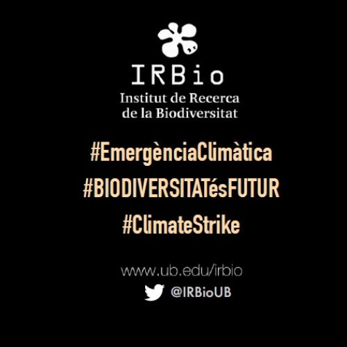IRBio apoyo la Huelga Mundial por el Clima ¿Quiéres saber por qué?