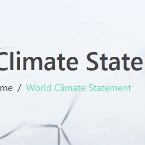 Declaration of the World Aquatic Sciences Societies on the Climate Impact Caused by Humanity