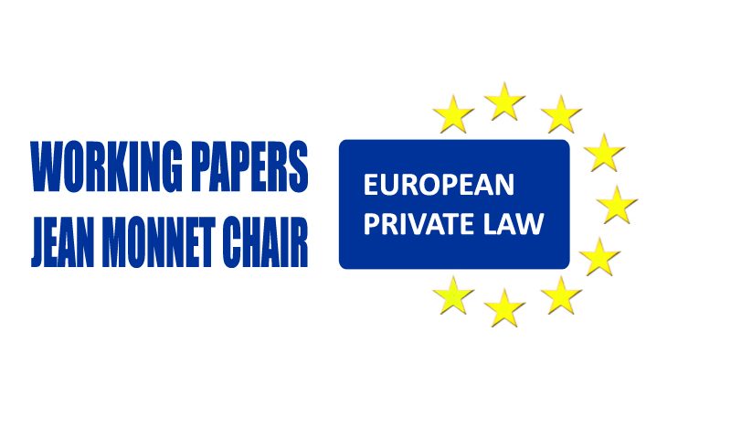 Working Paper: «La protección internacional de adultos. el encaje de los actuales instrumentos de derecho internacional privado y las perspectivas de avances en la UE»