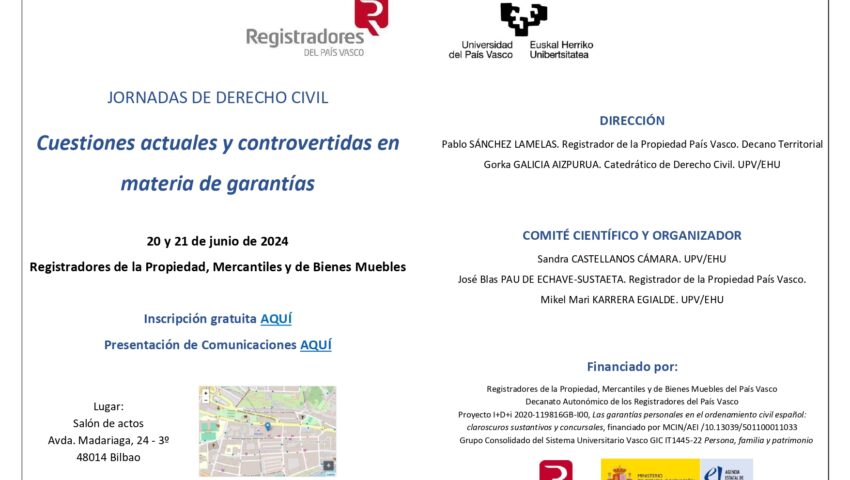 Esther ARROYO AMAYUELAS, “Aspectos controvertidos en la contratación hipotecaria: el límite al interés de demora”, 21 June, 2024, Association of Property, Mercantile and Movable Property Registrars