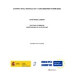 Working paper: «Cooperativas, financiación y consumidores vulnerables», Dra. María Tenza Llorente