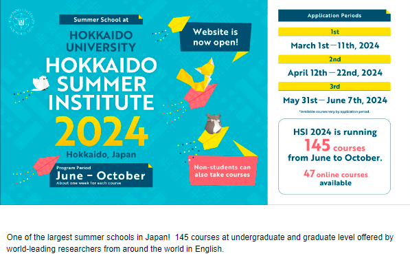 Hokkaido Summer Institute 2024