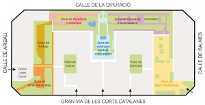 Plano de distribución del jardín