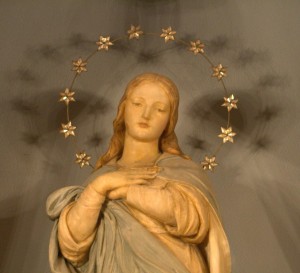 The Virgin Mary –as the Immaculate Conception-, detail
