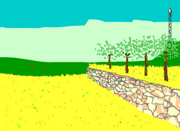 Chasse � l'aff�t � partir d'un perchoir (Illustration : Marc Noguera)