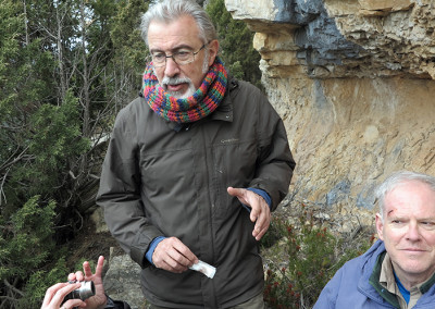 Ramon Viñas and Michael Rainsbury  during the survey in March 2016