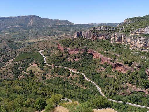 Views from Siurana of the Montsant Natural Park.