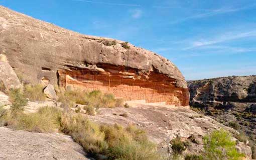 Una vista del impresionante Abrigo Grande de Minateda.