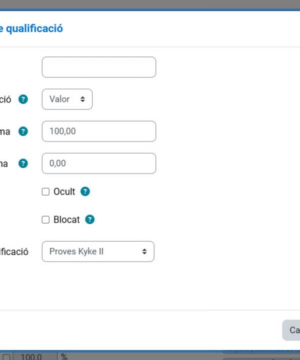 Element qualificació