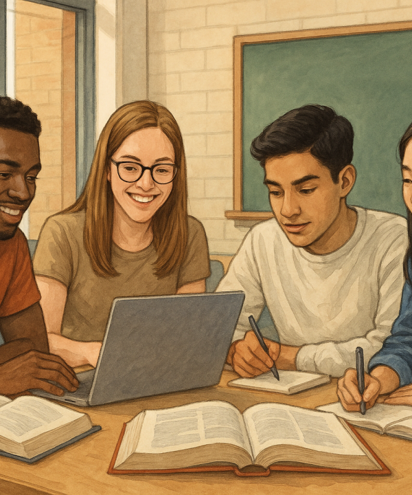 imatge de grup d'estudiants