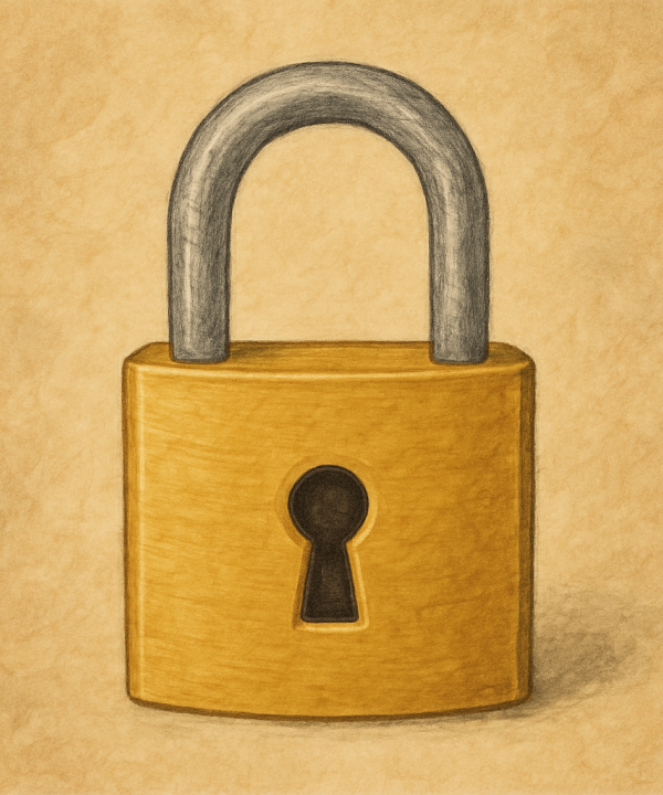 il·lustració d'un cadenat