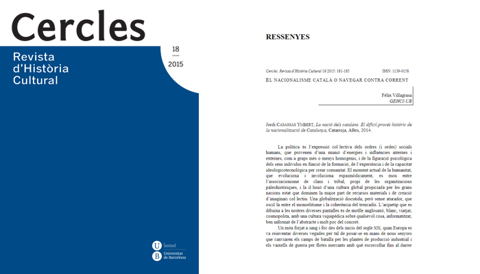 El nacionalisme català o navegar contra corrent