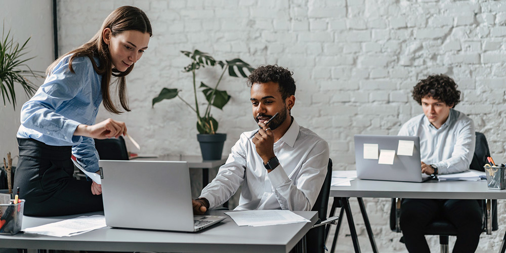 Workers in an office