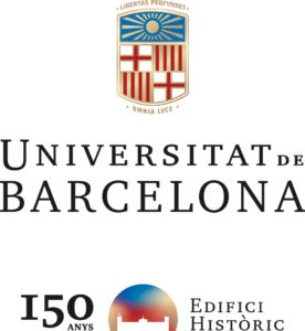 Logo UB 150 aniversari de l'Edifici històric