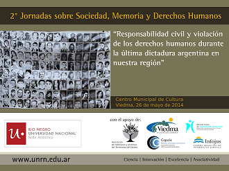 (Català) II Jornadas sobre Sociedad, Memoria y Derechos Humanos a Viedma, Argentina