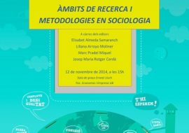Presentación en Barcelona del libro “Àmbits de recerca i metodologies en Sociologia”