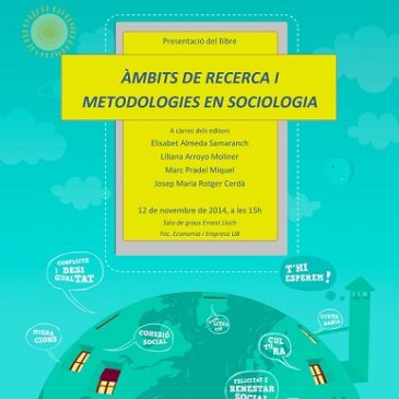 Presentació a Barcelona del llibre “Àmbits de recerca i metodologies en Sociologia”