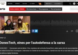 POPUP de Catalunya Ràdio especial March 8 with donestech: TOOLS FOR FEMINIST SELF-DEFENSE ON THE NET