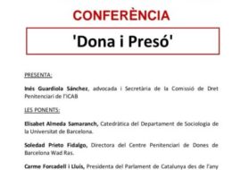 (Català) Elisabet Almeda participa en la conferència Dona i Presó