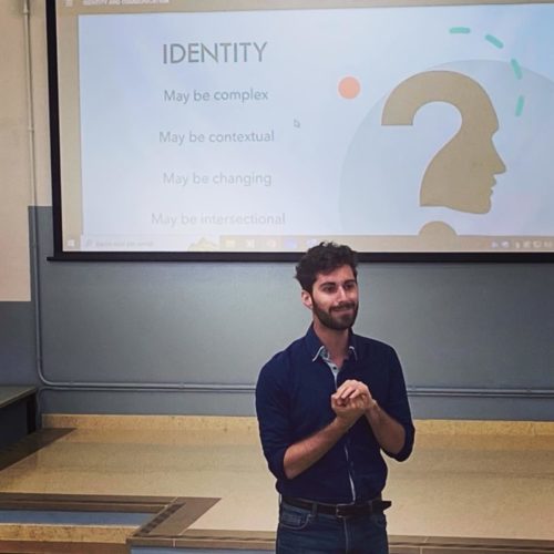 Matteo Zani gives the “Identity and Communication” seminar