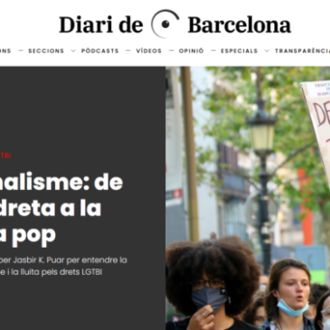Leon Freude on Homonationalism in Diari de Barcelona