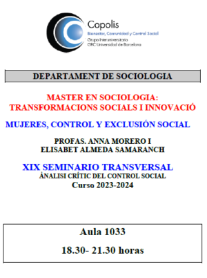 XIX Transversal Seminar “Critical Analysis of Social Control”