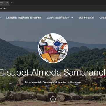 Nova actualització de la web personal d’Elisabet Almeda Samaranch