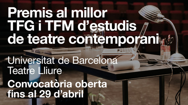 Premis al millor TFM i TFG d'estudis de Teatre contemporani