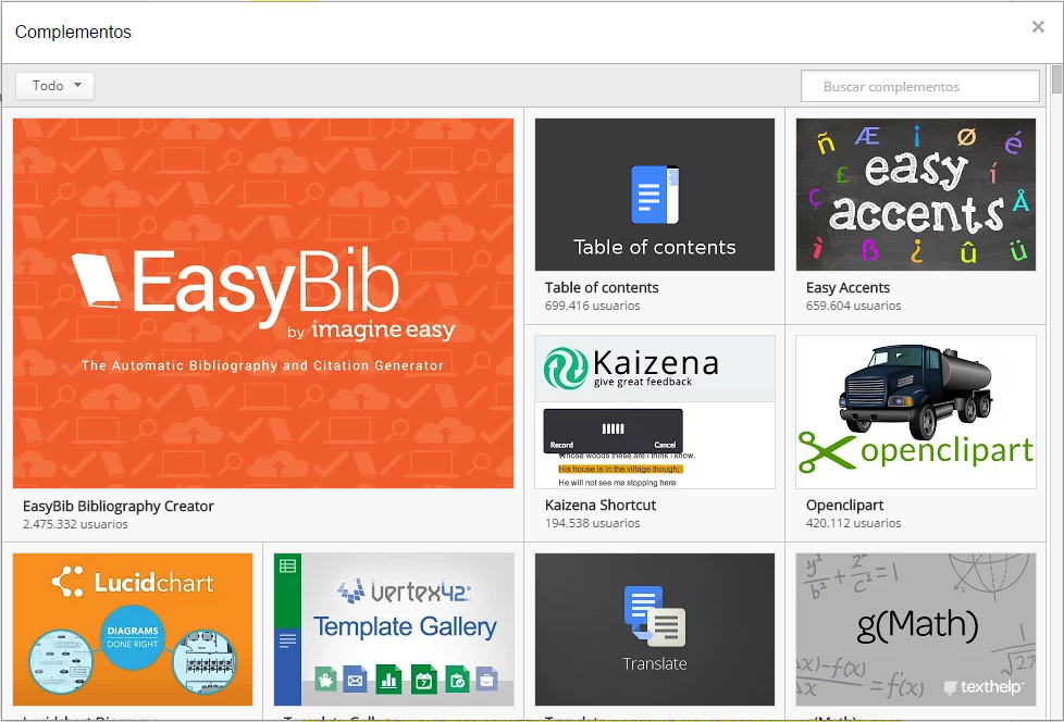 Complements per Google Docs