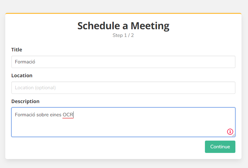 Establir una reunió