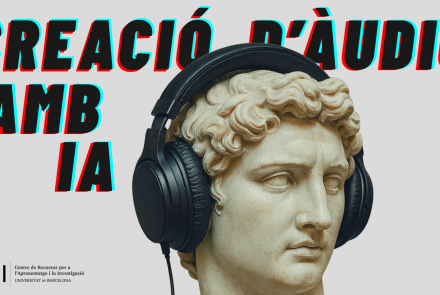 bust clàssic amb auriculars