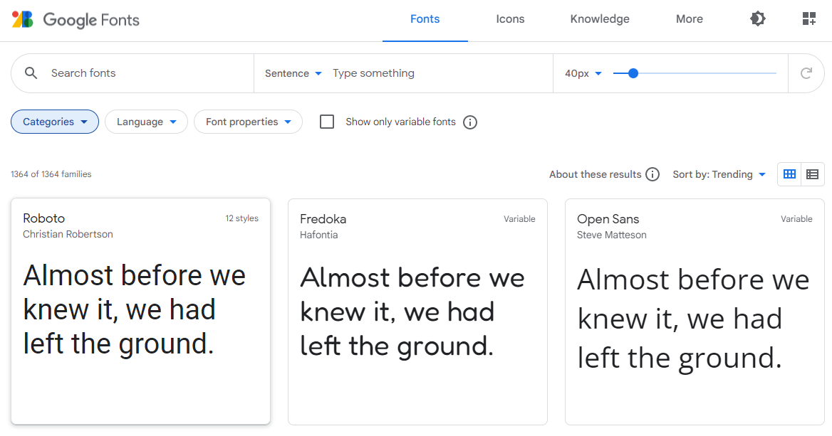 Google Fonts