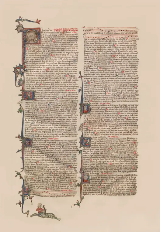 L'autrier jost' una sebissa de Marcabrú, conservada amb notació musical en el Cançoner La Vallière (Bibliothèque nationale de France, fr.22543, fol.5r.)