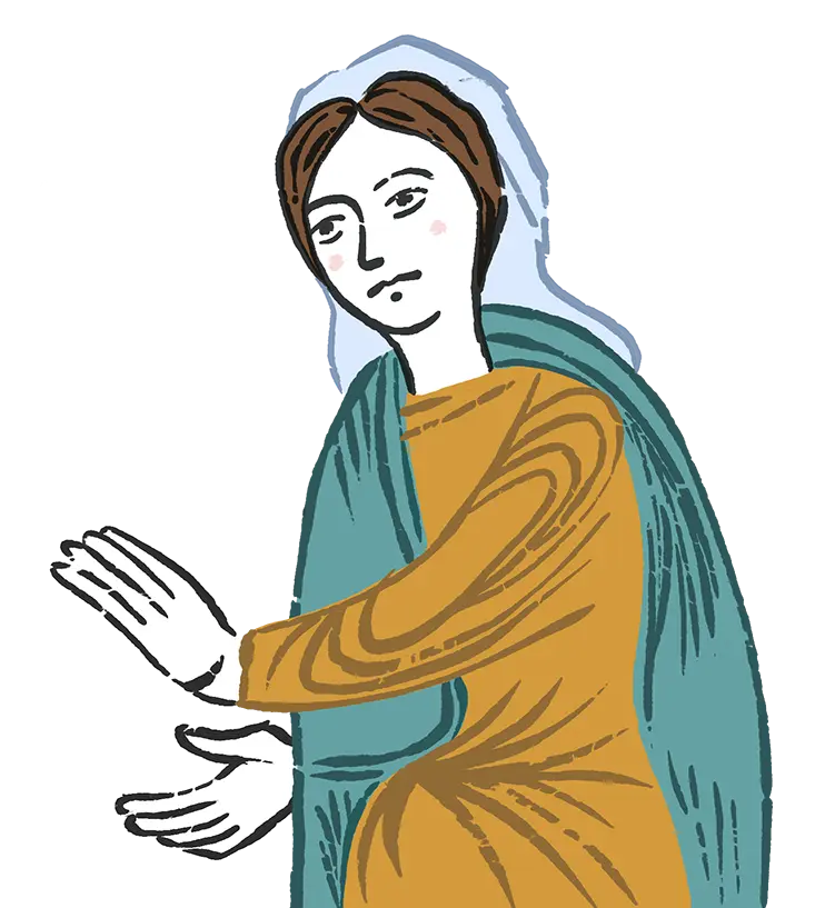 Il·lustració de dona de l'any 1000