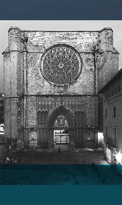 Façana, Basílica de Santa Maria del Pi (Wikimedia Commons 2022 Barcelona)