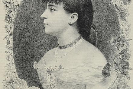 Concepción Gimeno de Flaquer. Fuente: El Álbum de la Mujer, año 7, t. 13, n.º 1 (7/7/1889), cubierta.